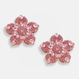 Sohi Gold Plated Party Designer Stone Stud Earrings-8