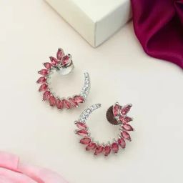 Abdesigns Silver Minimal Drop Earrings-image-77