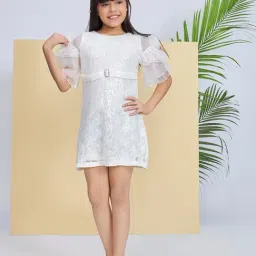 Peppermint Girls White Regular Fit Dress-picture-41