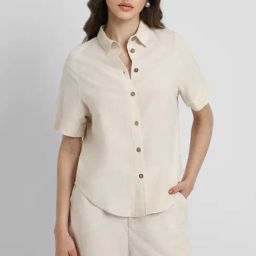 Forever 21 Beige Regular Fit Shirt-image-12