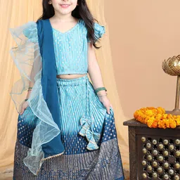 Here&Now X Kinder Kids Girls Ready to Wear Lehenga & Blouse With Dupatta-picture-50