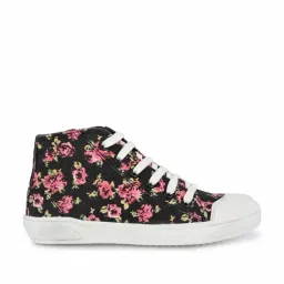 Carlo Romano Kids Black & White Ankle High Sneakers-image-64