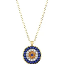 Silvermist 925 Sterling Silver Ward Off Evil Eye Chain Pendant for Women & Girls-33