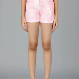 Tales & Stories Girls Pink Cotton Printed Shorts-image-37