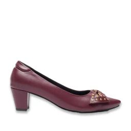 Van Heusen Women's Maroon Casual Pumps-image-66