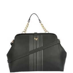 Baggit Black Solid Medium Handbag-image-12
