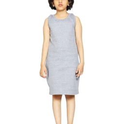 Kiddopanti Kids Grey Solid Dress-picture-49