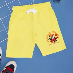 Pantaloons Junior Kids Goldfinch Yellow Cotton Printed Shorts-image-78