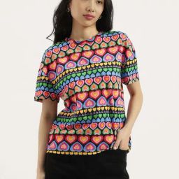 United Colors Of Benetton Multicolor Cotton Regular Fit Printed T-Shirt-picture-33