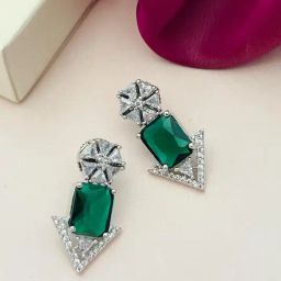 Abdesigns Silver Minimal Stud Earrings image 2
