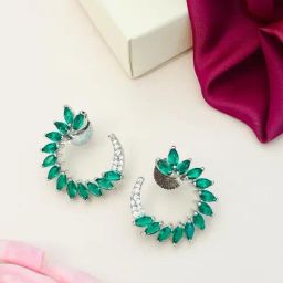 Abdesigns Silver Minimal Drop Earrings-image-9