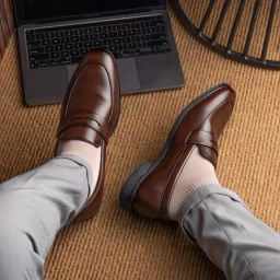 Hydes N Hues Men's Brown Formal Loafers-image-86