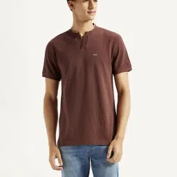 Levi's Brown Cotton Slim Fit T-Shirt-picture-9