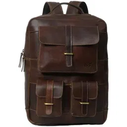 MaheTri 14.18 Brown Medium Laptop Backpack-image-24
