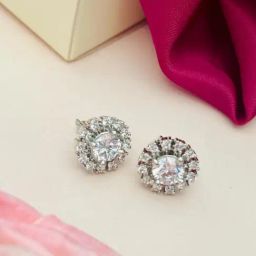 Abdesigns Silver Minimal Stud Earrings-14