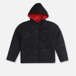 Allen Solly Boys Black Printed Full Sleeves Jacket-picture-41