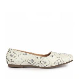 Fausto Women's White & Blue Casual Loafers-image-61
