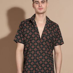 Anouk Men Smart Floral Opaque Printed Casual Shirt-image-66