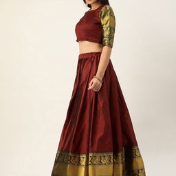 JULEE Woven Design Lehenga Choli With Dupatta image 5