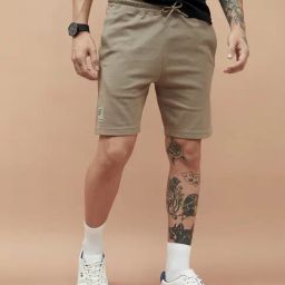 SmileyWorld Brown Cotton Regular Fit Texture Shorts-picture-11