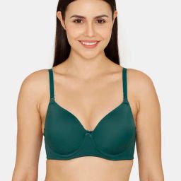Zivame Green Half Coverage T-Shirt Bra-image-70