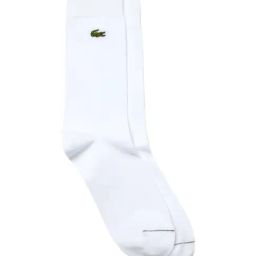 Lacoste White Cotton Blend High-Cut Socks-image-12