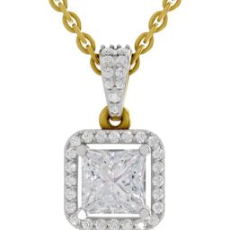 Sparkles Lab Grown Diamond 14k (585) Yellow Gold Pendant for Women-picture-14