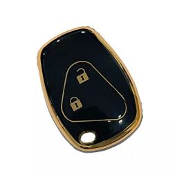Auto Pearl TPU Key Cover Compatible with Logan, Duster, Verito, Lodgy, Kwid 2 Button Smart Key-77