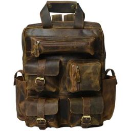 MaheTri 15.5 Brown Medium Laptop Backpack-image-79