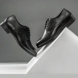 Red Tape Men's Modern Classics Black Derby Shoes-image-70
