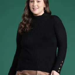 DressBerry Curve Acrylic High Neck Pullover-image-53