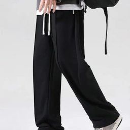 Vimal Jonney Black Regular fit Solid Trackpants-image-46
