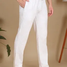 Sweet Dreams Ecru Mel Regular Fit Plain Trackpants-10