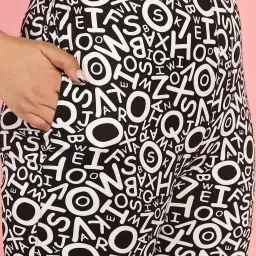 Gracit Grey & White Cotton Printed Top With Pyjamas image 5