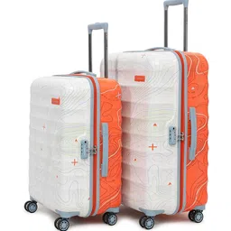uppercase Set Of 2 Printed Hard-Sided Trolley Bag image 1