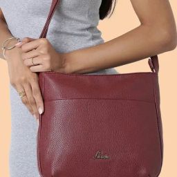 Lavie Maroon Solid Sling Bag-picture-32