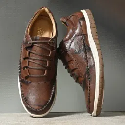 Clog London Men's Brown Derby Shoes-image-99