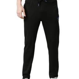 Force NXT Black Cotton Regular Fit Trackpants-image-89