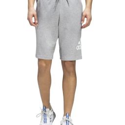 Adidas Grey Cotton Regular Fit Sports Shorts-picture-18
