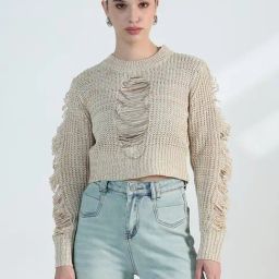 Showoff Beige Regular Fit Top-picture-16