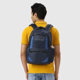 THE HOLISTIK Navy & Blue Medium Laptop Backpack-38