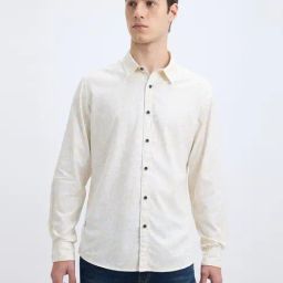 Pepe Jeans Beige Cotton Regular Fit Floral Print Shirt-picture-34