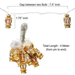 eCraftIndia Lantern Shaped LED Color Changing Steady Fairy String Lights for Diwali image 2