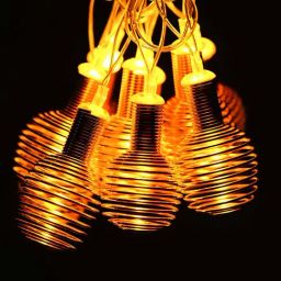 eCraftIndia Golden Spring Ball Steady Blinking Color Changing LED Fairy String Lights image 4