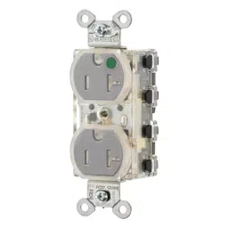 HUBBELL WIRING DEVICES PWR CON, NEMA 5-20R, HOSPITAL GRADE, GRY, SNAP8300GYLTR-image-80
