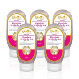 Globus Remedies Purifying Glycolic & 1% Salicylic Acid Face Wash - Pack of 5-20