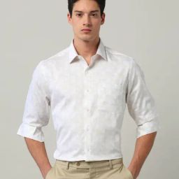 Arrow Beige Cotton Regular Fit Printed Shirt-image-96