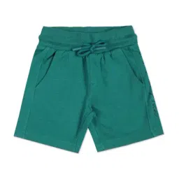 U.S. Polo Assn. Boys Green Cotton Regular Fit Shorts-image-2