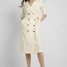 Forever 21 Beige Regular Fit A Line Dress-image-45