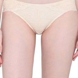 Wacoal Womens Emma Lace Low Waist Medium Coverage Bridal Wear Lace Bikini Panty - Beige-picture-10